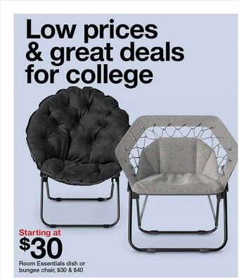 Target Room essentials dish or bungee chair offer