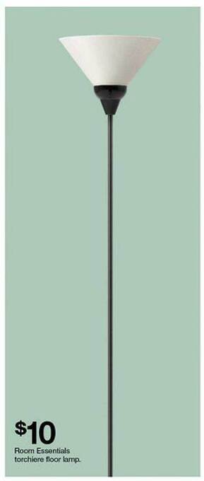 Target Room essentials torchiere floor lamp offer