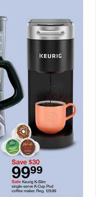 Target Keurig k-slim single-serve k-cup pod coffee maker offer