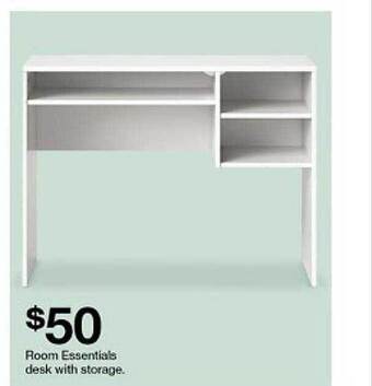 Target Room essentials desk with storage offer