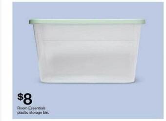 Target Room essentials plastic storage bin offer