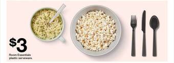 Target Room essentials plastic serveware offer