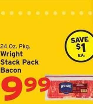 Hannaford Wright stack pack bacon offer