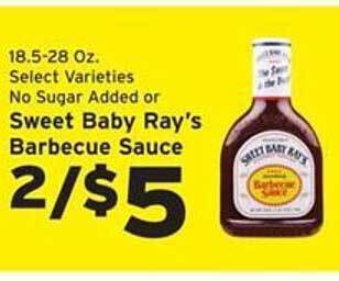 Hannaford Sweet baby ray's barbecue sauce offer