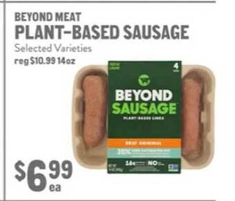 New Seasons Market Beyond meat plantbased sausage offer