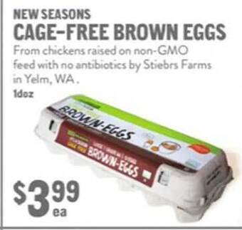 New Seasons Market New seasons cagefree brown eggs offer