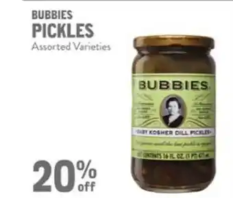 New Seasons Market Bubbies pickles offer