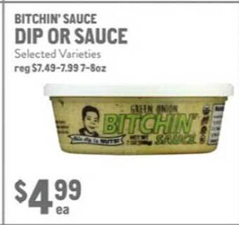 New Seasons Market Bitchin' sauce dip or sauce offer