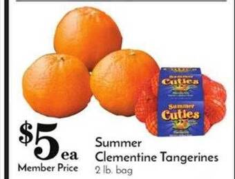 Pavilions Summer clementine tangerines offer