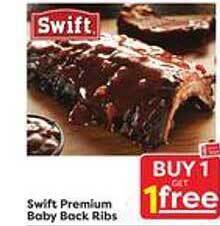 Weis Markets Swift premium baby back ribs offer