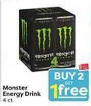 Weis Markets Monster energy drink offer