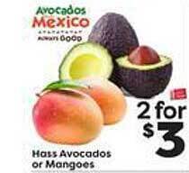 Weis Markets Hass avocados or mangoes offer