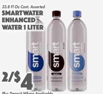 The Food Emporium Smartwater enhanced water 1 liter offer