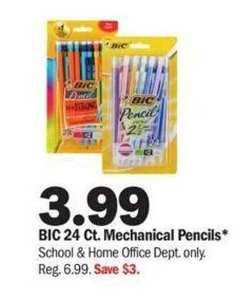 Meijer Bic 24 ct mechanical pencils offer