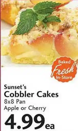 Sunset Foods Sunset's cobbler cakes offer