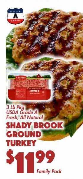 The Food Emporium Shady brook ground turkey offer