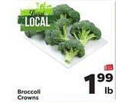 Weis Markets Broccoli crowns offer