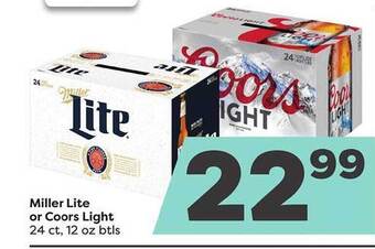 Weis Markets Miller lite or coors light offer