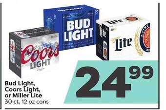 Weis Markets Bud light, coors light, or miller lite offer