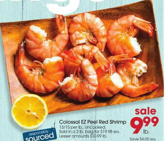 Giant Eagle Colossal EZ Peel Red Shrimp offer