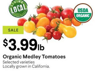 Raley's Organic Medley Tomatoes offer