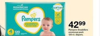 Target Pampers swaddlers diapers offer