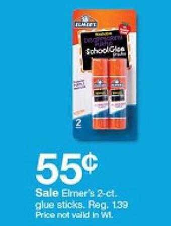 Target Elmer's glue sticks offer