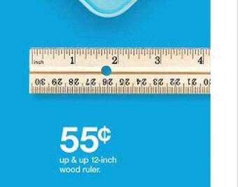 Target Wood ruler offer
