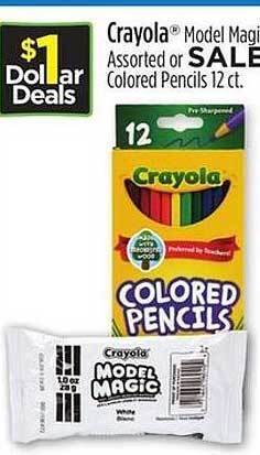 Dollar General Crayola colored pencils offer