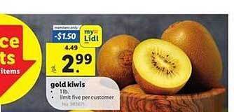 Lidl Gold kiwis offer