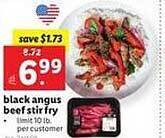 Lidl Black angus beef stir fry offer