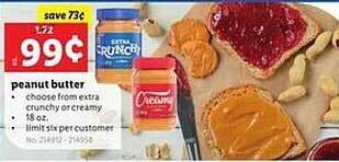 Lidl Peanut butter offer