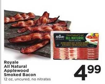 Cub Foods Royale all natural applewood smoked bacon offer