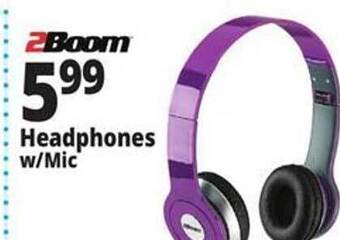 Ocean State Job Lot 2boom headphones w-mic offer