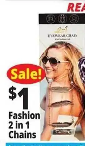 Ocean State Job Lot Fashion 2 in 1 chains offer