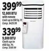 Ocean State Job Lot 12,000 btu with remote, 9,000 btu cools up to 450 sw. fr. offer