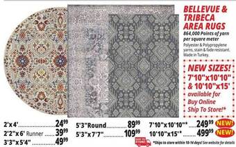 Ocean State Job Lot Bellevue & tribeca area rugs offer
