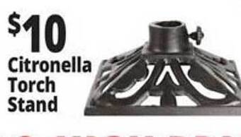 Ocean State Job Lot Citronella torch stand offer