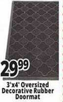 Ocean State Job Lot Oversized decorative rubber doormat offer
