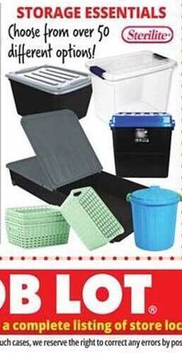 Ocean State Job Lot Storage essentials offer
