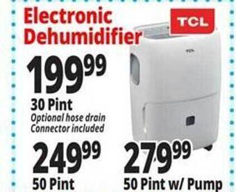Ocean State Job Lot Electronic dehumidifier tcl offer