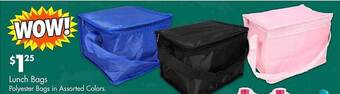 Dollar Tree Lunch bags offer