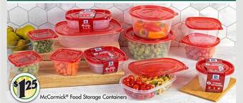 Dollar Tree Mccormick food storage containers offer