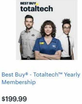 Best Buy Best Buy - Totaltech Yearly Membership offer