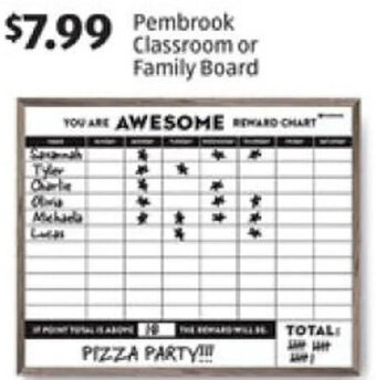 Aldi Pembrook Classroom or Family Board offer