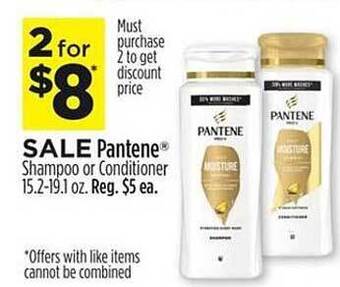 Dollar General Pantene shampoo or conditioner offer
