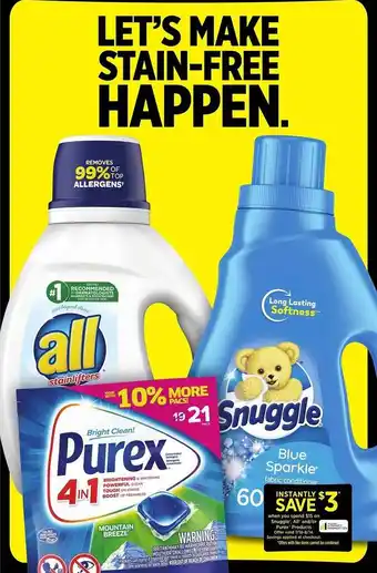 Dollar General Snuggle, all and-or purex products offer