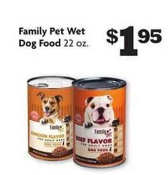 Family Dollar Family pet wet dog food offer
