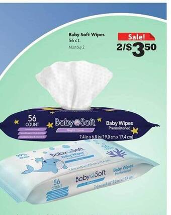Family Dollar Baby soft wipes offer