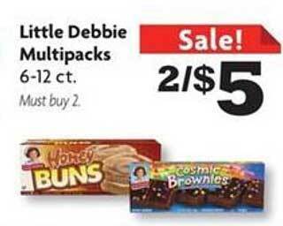 Family Dollar Little debbie multipacks offer